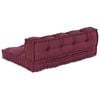 vidaXL Coussin de canap&eacute; sur palette Marron tissu