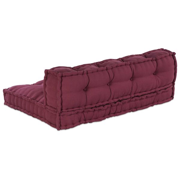 vidaXL Coussin de canap&eacute; sur palette Marron tissu