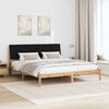 vidaXL Cadre de lit avec t&ecirc;te de lit Marron 180 x 200 cm Pin massif