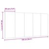 vidaXL Coussin de t&ecirc;te de lit Hanko cr&egrave;me 100 cm tissu