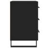vidaXL Table de chevet noir 40x40x66 cm bois d'ing&eacute;nierie