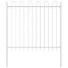 vidaXL Clôture de jardin 5 pcs Blanc 8,5 x 1,5 m