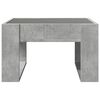 vidaXL Table basse avec LED infini gris b&eacute;ton 50x53x30 cm
