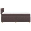 vidaXL Sommier &agrave; lattes de lit avec matelas Marron fonc&eacute; 90x190 cm