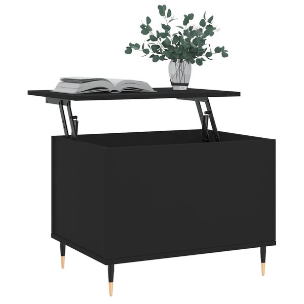 vidaXL Table basse Noir 60x44,5x45 cm Bois d'ing&eacute;nierie