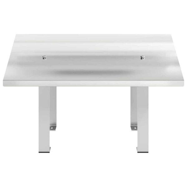 vidaXL Hotte de chemin&eacute;e Argent&eacute; 50 x 50 x 37 cm Acier inoxydable