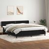 vidaXL Sommier &agrave; lattes de lit avec matelas noir 200x210 cm Velours