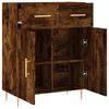 vidaXL Buffet chêne fumé 69,5x34x90 cm bois d'ingénierie