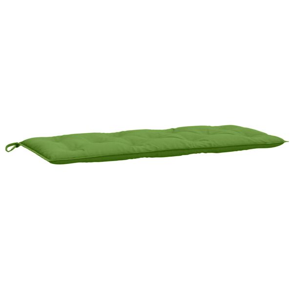vidaXL Coussin de banc de jardin vert m&eacute;lang&eacute; 120x50x7 cm tissu