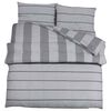 vidaXL Ensemble de housse de couette gris clair 200x200 cm coton