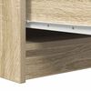 vidaXL Buffet chêne sonoma 29,5x34x76 cm bois d'ingénierie