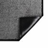 vidaXL Tapis de porte Gris clair 60 x 40 x 1.2 cm Tissu en teddy