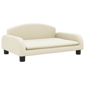 vidaXL Canap&eacute; pour enfants cr&egrave;me 70x45x30 cm similicuir