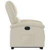 vidaXL Fauteuil inclinable &eacute;lectrique cr&egrave;me similicuir