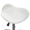 vidaXL Tabouret de salon et spa Blanc Similicuir