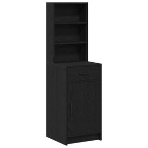 vidaXL Haut Armoire Chêne noir 40 x 40,5 x 135 cm Bois d'ingénierie