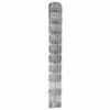 vidaXL Cl&ocirc;ture de prairie Argent&eacute; 25 x 1 m Acier galvanis&eacute;