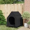 vidaXL Maison pour animaux Noir 110 x 75 x 90 cm Acier