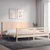 vidaXL Cadre de lit sans matelas 200x200 cm bois massif