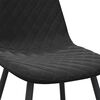 vidaXL Chaises &agrave; manger lot de 6 noir velours