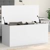 vidaXL Bo&icirc;te de rangement blanc 100x42x46 cm bois d'ing&eacute;nierie