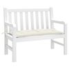 vidaXL Coussin de banc de jardin crème mélangé 100x50x7 cm tissu