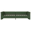 vidaXL Lit avec matelas et &eacute;clairage USB Vert fonc&eacute; Tissu 90x200 cm