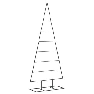 vidaXL Arbre de No&euml;l en m&eacute;tal pour d&eacute;coration noir 150 cm