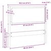 vidaXL T&ecirc;te de lit Autre Marron 90 cm Bois massif en pin