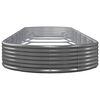 vidaXL Lit sur&eacute;lev&eacute; de jardin Acier galvanis&eacute; Anthracite