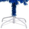 vidaXL Arbre de No&euml;l artificiel pr&eacute;-&eacute;clair&eacute; et boules bleu 120 cm PVC