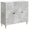 vidaXL Buffet Gris b&eacute;ton 89 x 34,5 x 80 cm Bois d'ing&eacute;nierie