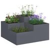 vidaXL Cache-pot de jardin Anthracite 100 x 100 x 48 cm Acier