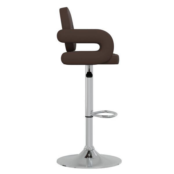 vidaXL Tabouret de bar Marron Similicuir