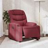 vidaXL Fauteuil inclinable &eacute;lectrique Rouge bordeaux Tissu