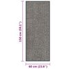 vidaXL Paillasson touffet&eacute; 60x150 cm Marron clair