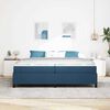 vidaXL Lit &agrave; ressorts Bleu 200 x 200 cm tissu
