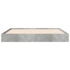 vidaXL Cadre de lit sans matelas gris b&eacute;ton 140x200 cm