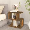vidaXL Table de chevet Ch&ecirc;ne fum&eacute; 50x30x51,5 cm Bois d'ing&eacute;nierie
