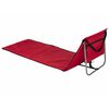 Bo-Camp Tapis de plage 2 en 1 Lota Rouge