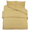 vidaXL Ensemble de housse de couette Taupe 135x200 cm Microfibre