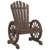 vidaXL Chaise de jardin Adirondack bois de sapin massif