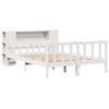 vidaXL Lit biblioth&egrave;que sans matelas blanc 160x200 cm bois pin massif
