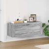vidaXL Armoire &agrave; chaussures murale Sonoma gris 100x35x38 cm