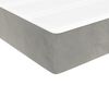 vidaXL Matelas de lit &agrave; ressorts ensach&eacute;s Gris clair 140x190x20 cm