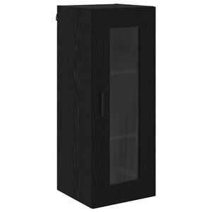 vidaXL Meuble mural Ch&ecirc;ne noir 34,5 x 34 x 90 cm