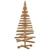 vidaXL Arbres de No&euml;l avec support Marron 120 cm Bois massif en pin