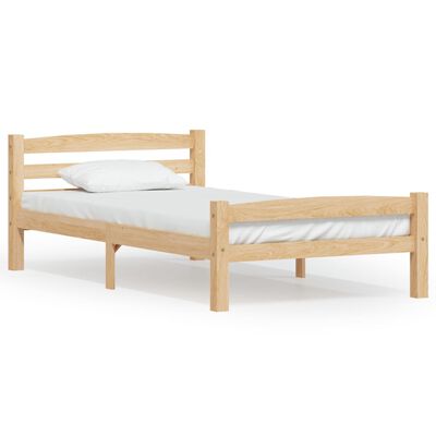 vidaXL Cadre de lit sans matelas bois de pin massif 90x200 cm