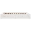 vidaXL Cadre de lit sans matelas blanc 160x200 cm bois de pin massif