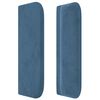 vidaXL T&ecirc;te de lit &agrave; LED Bleu fonc&eacute; 103x16x78/88 cm Velours